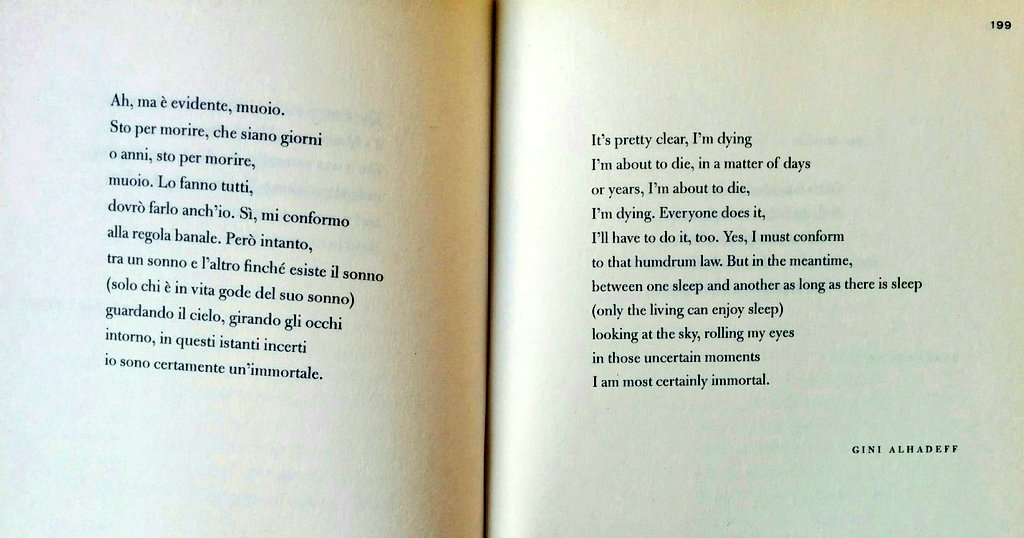 59. I don't read much poetry, in parts 'cause it often seems like elaborate word games, whose rules I haven't learnt. Yet, for reasons not clear to me, I greatly enjoy reading Patrizia Cavalli. She writes abt things we can touch, smell, & remember. Like a forgotten lover's sweat.