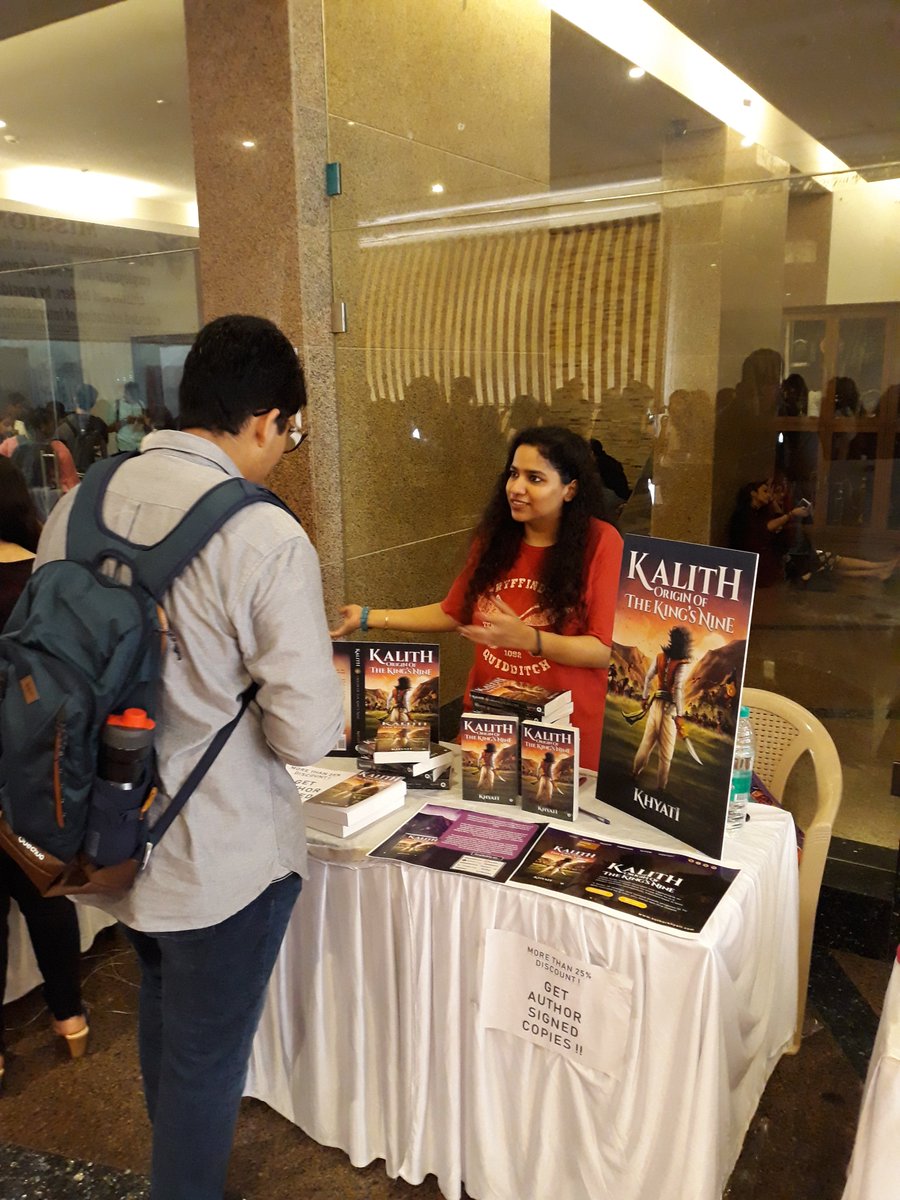 authorkhyati's tweet photo. Had the best time interacting with the students of Jai Hind College at the 'Books And Bake' fest! 😄
#JaiHindCollege #BooksAndBake #JHC #KalithOriginOfTheKingsNine #IndianAuthor #AuthorKhyati #Kalith #Fiction #IndianFiction #Bookstagram #Book #Novel https://t.co/NzEBu0x0T5