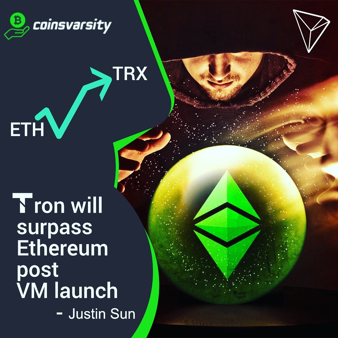 Here is the latest news about Trin and Ethereum . For more updates follow <a href="/coinsvarsity/">coinsvarsity</a> 
#tron #trx #TRON #ETH #ETHEREUM #Crypto #cryptocurrencies #CryptocurrencyNews #CryptoNews #Blockchain #cryptocurency