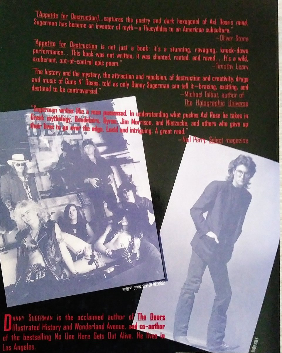 CarolineRex's tweet image. Great book: Rereading &quot;Appetite for Destruction&quot; by one of my favorite music journalists Danny Sugerman.
#gunsnroses
#dannysugerman
#rockjournalism