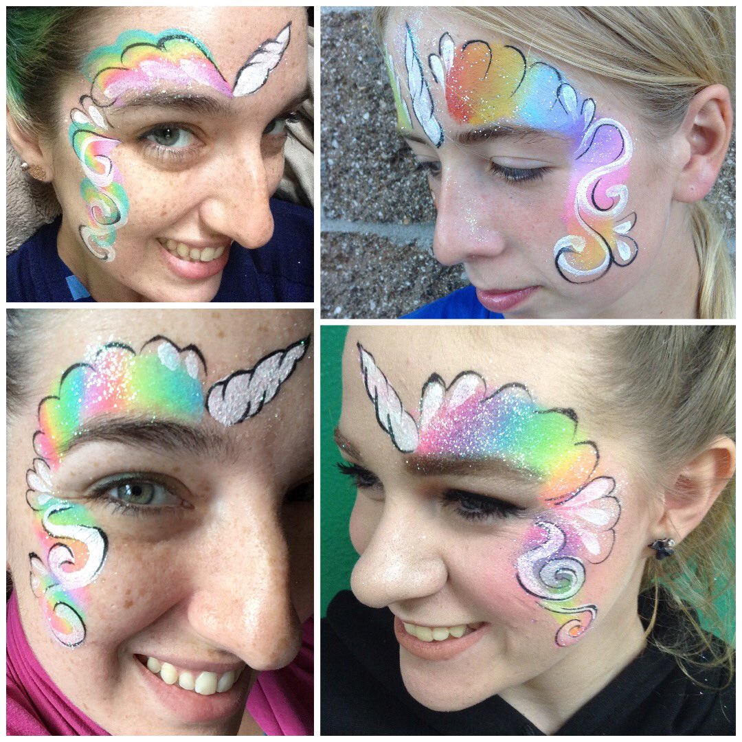 Painting sparkles face Kaleidoscope OKC