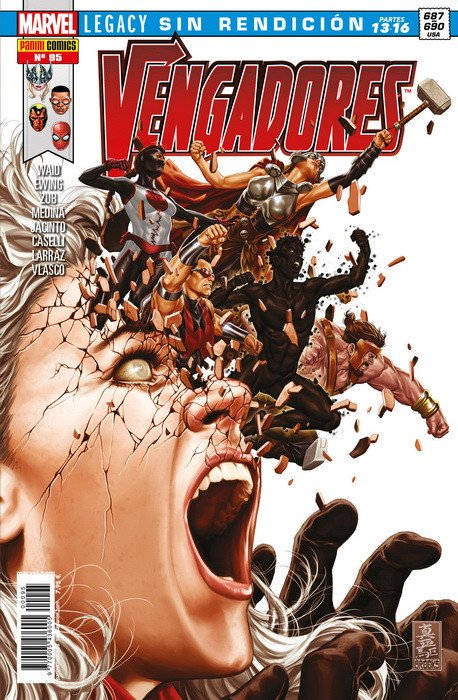 IVerniere's tweet photo. Épico final de #Vengadores #SinRendicion , recordando a los lectores por qué son tan grandes los Vengadores. El dibujo de Pepe Larraz ayuda también a que estos números sean un excelente final de etapa. https://t.co/bxEBFkA8Mn
