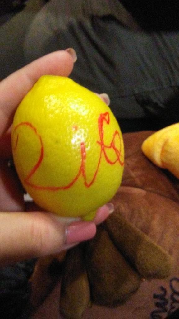 not__basic's tweet photo. This dude at #RTX dressed as life and had a duffel bag of lemons to hand out I'm sold https://t.co/hVlJwNp6JL
