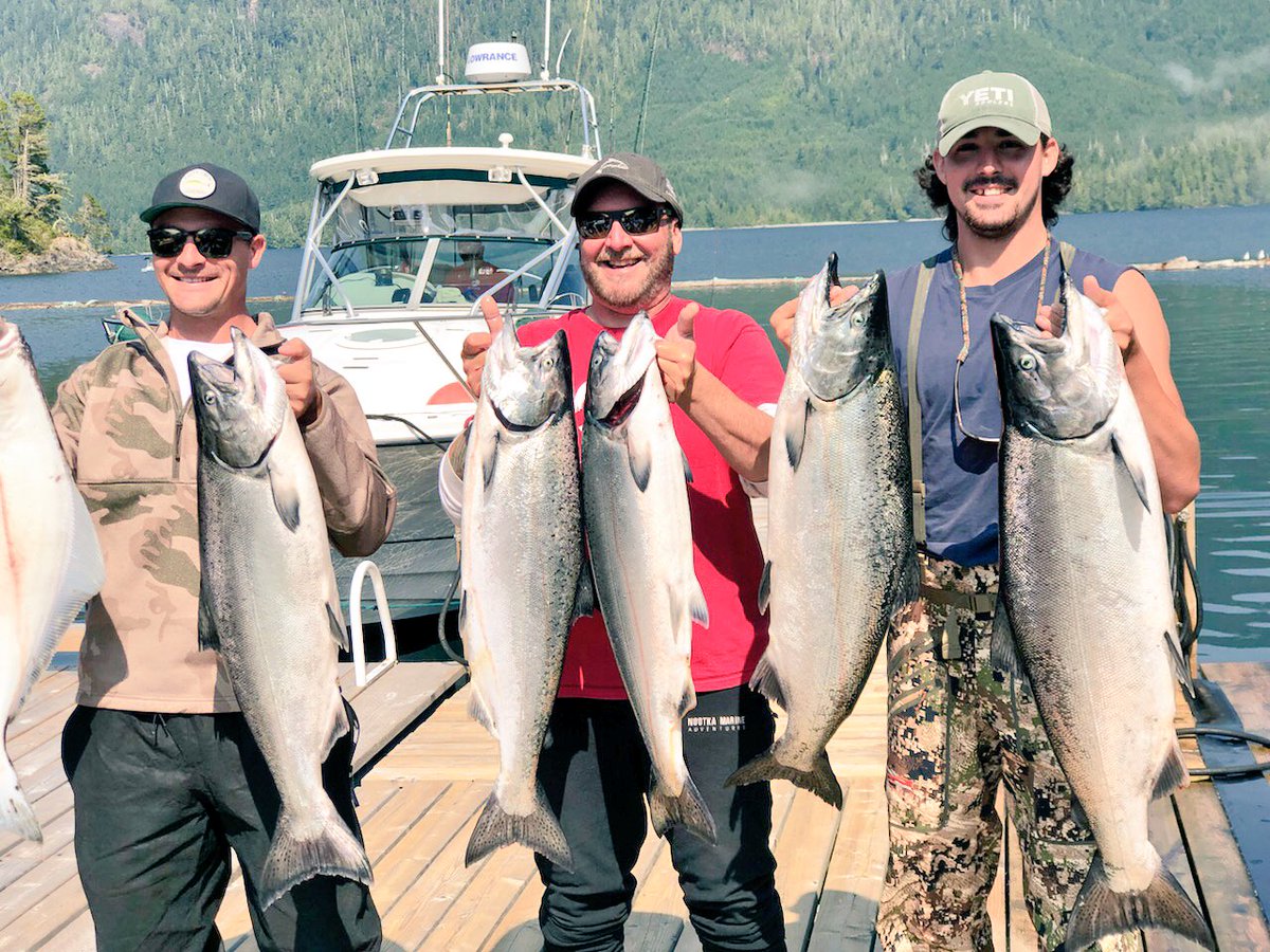 carrickTj's tweet photo. Great trip to the west coast salmon hunting . Thanks for having us @NootkaMarine , freezers are full! https://t.co/aD0q9wCQ70