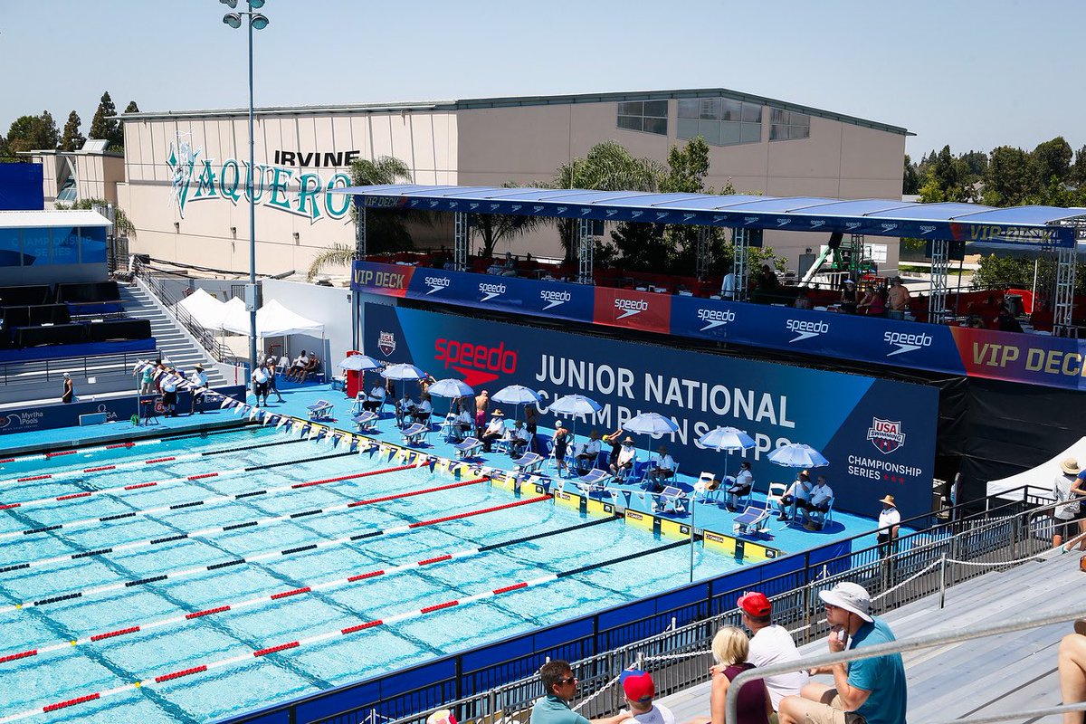 Thanks to everyone in #Irvine for supporting nearly 1,800 swimmers over 2 amazing weeks! #Phillips66Nats #SpeedoJrNats 🇺🇸🏊🏊‍♀️