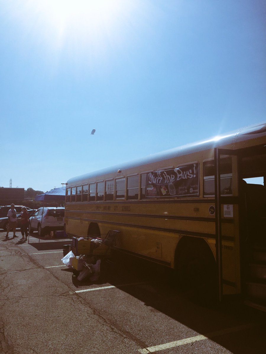 Thanks to everyone who played a key role during the “Stuff The Bus” event.  Even had the Goodyear Blimp flyover.