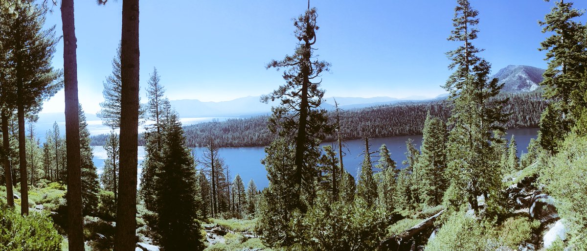 DepTaroli's tweet photo. It’s always easy to enjoy the view of #EmeraldBay while headed up to patrol #Tahoma. #EDSO #TahoeSouth #LakeTahoe https://t.co/gLSdUAi93Z