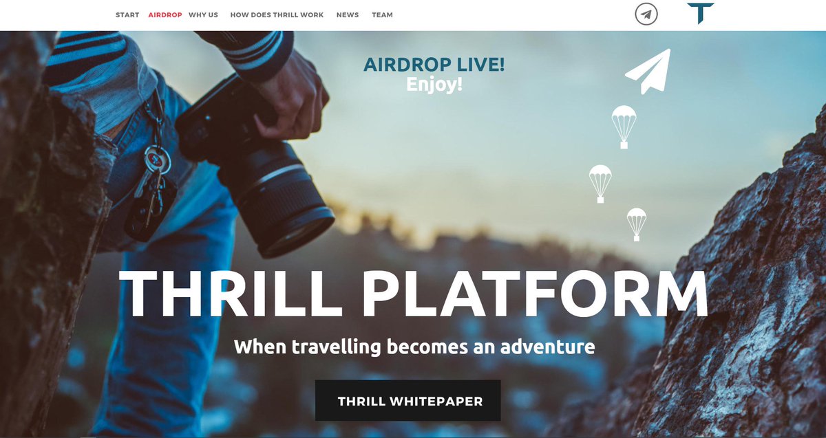 ThxPlatform's tweet photo. ❗Thrill Airdrop has started ❗
Yet again Thrill team did outstanding job and brought you Airdrop!
Visit our website for free tokens!
#ico #crypto #cryptocurrencies #initialcoinoffering #airdrop #freetoken #token #travel #traveling #vlog #blog #video https://t.co/DW3xLtBbwx