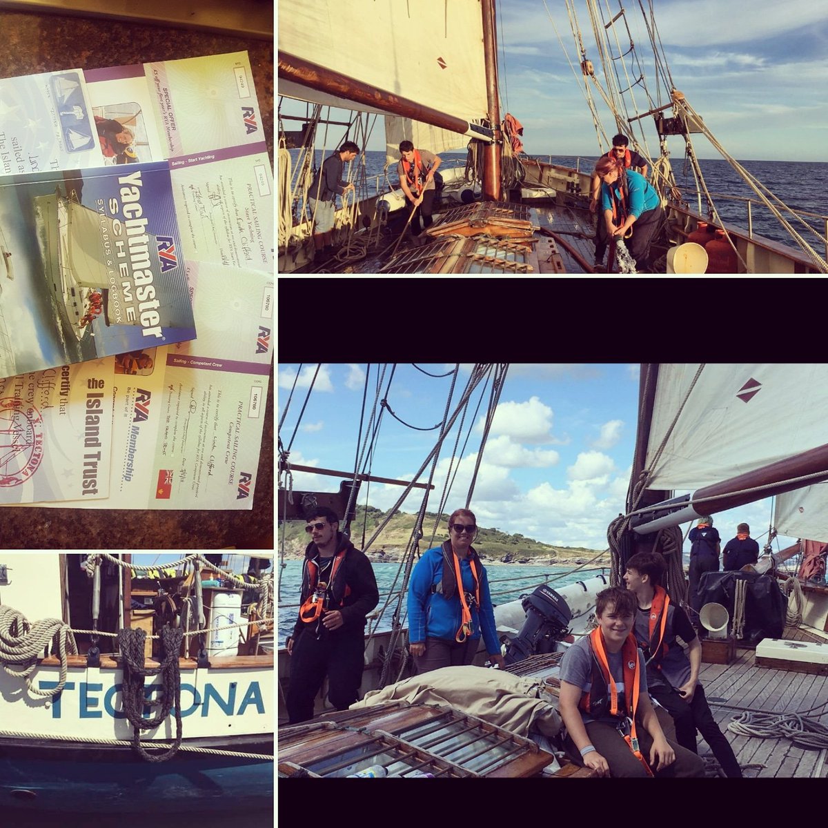 We had a fab time sailing  the Tectona 131 nautical  miles with The Island Trust in  Plymouth.
#Theislandtrust #Sailtheseas #RYA
#competentcrew #teamworkmakesthedreamwork
<a href="/WillowsYouth/">Willows Youth Club</a>
<a href="/georgetownyc/">Georgetown B&G Club</a>