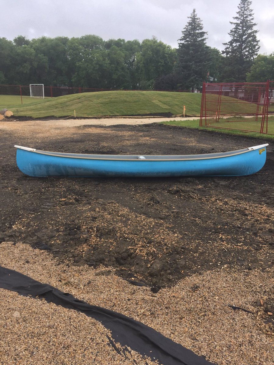 nordaleLRSD's tweet photo. Nordale Will..Need Your Help! Construction on The Nordale Nature Playground is almost complete! Unfortunately a Canoe (similar to this one only red in colour) was taken from the site last night.  1/2 https://t.co/Yy3YEAm3Co