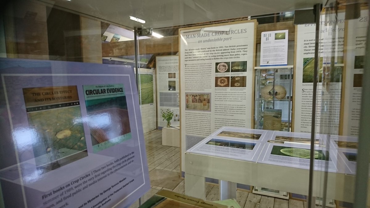 CirclesTheFilm's tweet photo. Back to Honeystreet and the excellent new Crop Circle Exhibition at the Millside Cafe https://t.co/RgqyZTWXdb