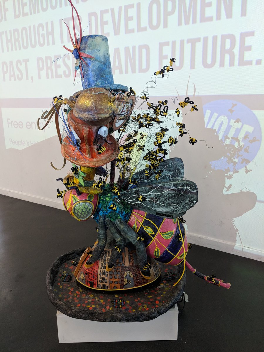 Jo_Man79's tweet photo. We got to see our bee at The people's history museum! Great day out 🐝🐝🌞 @marzy120 @HannahToddi @RScottPrimary https://t.co/qjeuKGo4YV