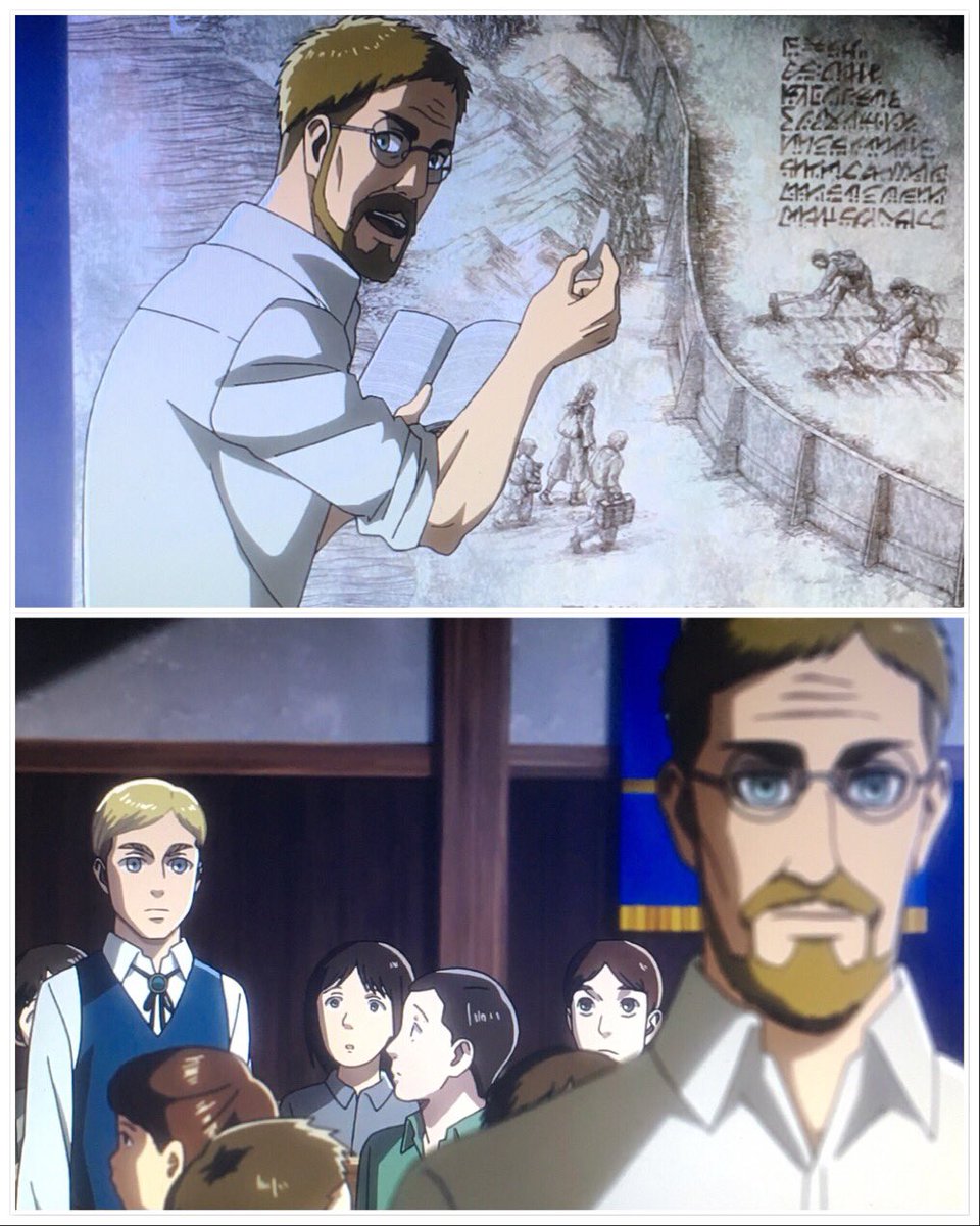 Yoito 進撃の巨人 Shingeki Aot 今まで重要シーンカットしまくりなのに 中央憲兵サネスのバトンタッチは入れるのか よく分からない構成が今の所多いけど リーブスの遺体発見 無念を エルヴィンが代弁 エルヴィンの回想 父親の無念の死 に