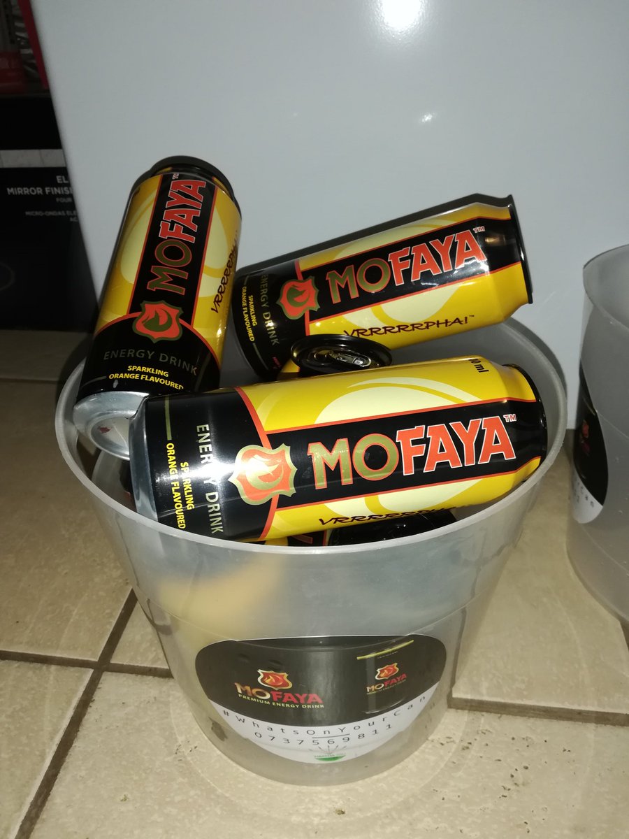 AyandaMbatha4's tweet photo. #WhatsOnYourCan Introducing the NEW Redesigned #MofayaBuckets which are available for R50 each order now and see most of them at #DevineCafe #SportsLounge. These #MofayaBuckets will be on retail at #VarsityCafe distributed by #Mbatha7061PtyLtd 0737569811 @djsbu @hector_mbatha https://t.co/hRiGM6ZE9A