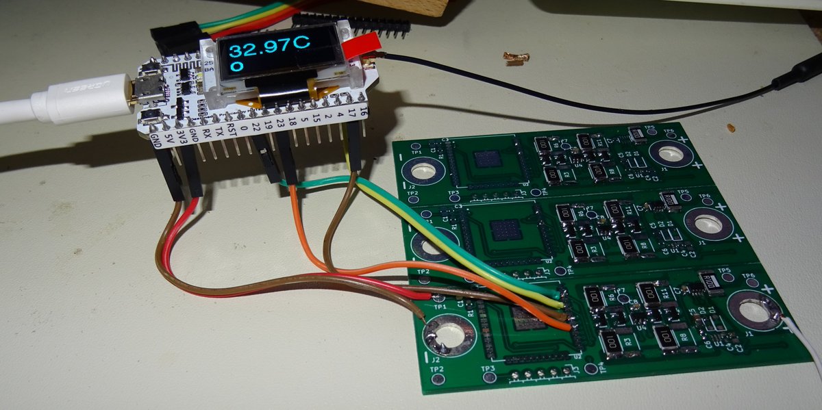 #ESP32 Li-Ion Cell Monitor Si7060, INA219 and MOSFET test with OLED Display