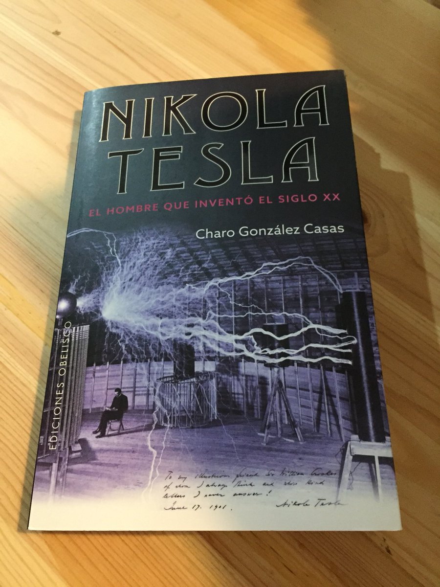 mariondita's tweet photo. Lectura de verano 📖 excelente biografía de Nicola Tesla 😍 #nicolatesla #alternatecurrent #electricity #genius https://t.co/jdCIZN2ZPc