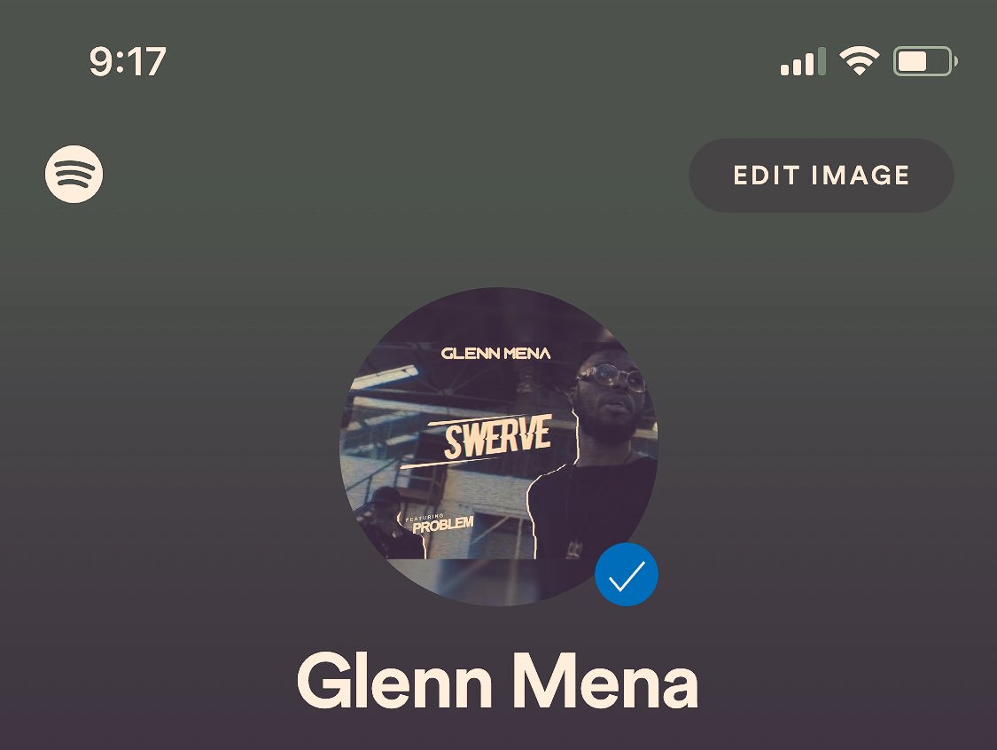 GlennMena's tweet photo. Mans got verified on Spotify &amp; I didn’t even know. Thank u for steady looking out @FAZILLION 🙏🏾🙌🏾❤️🔥 https://t.co/N6HcOcwGku