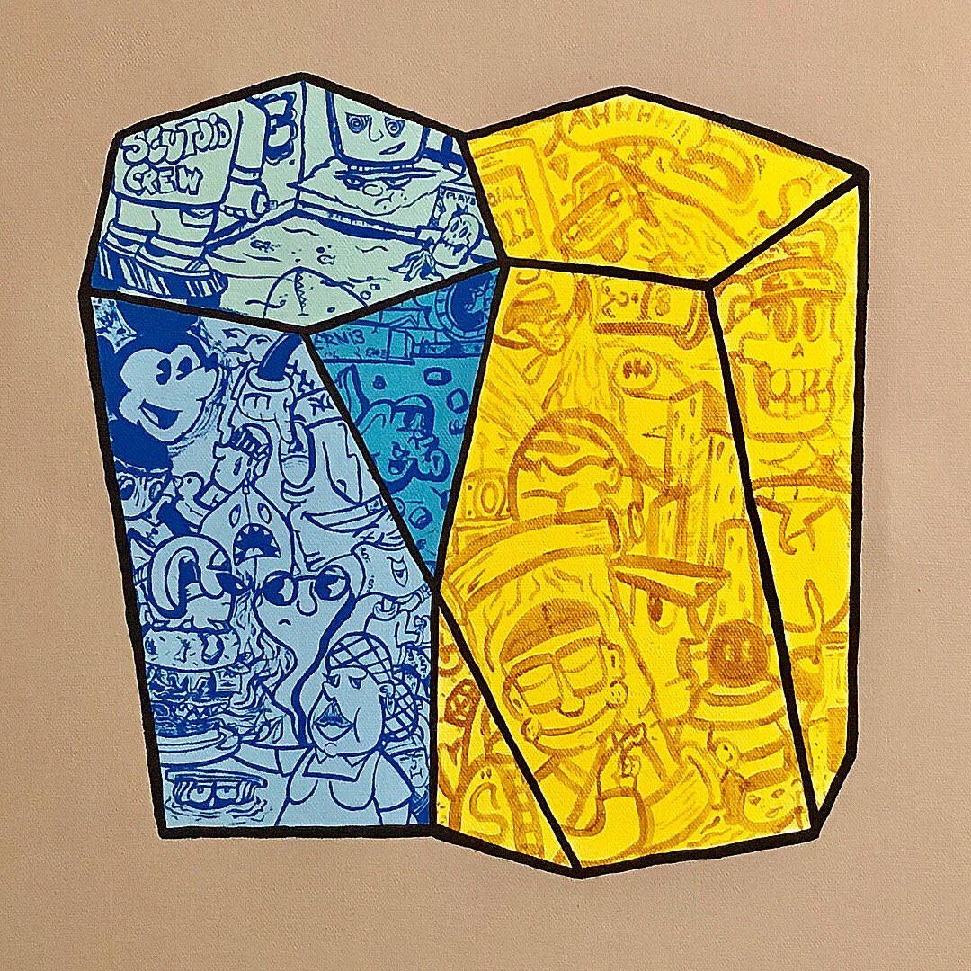 erniemarkers's tweet image. #Scutoid  acrylic // canvas 16x20. 

Enjoy!