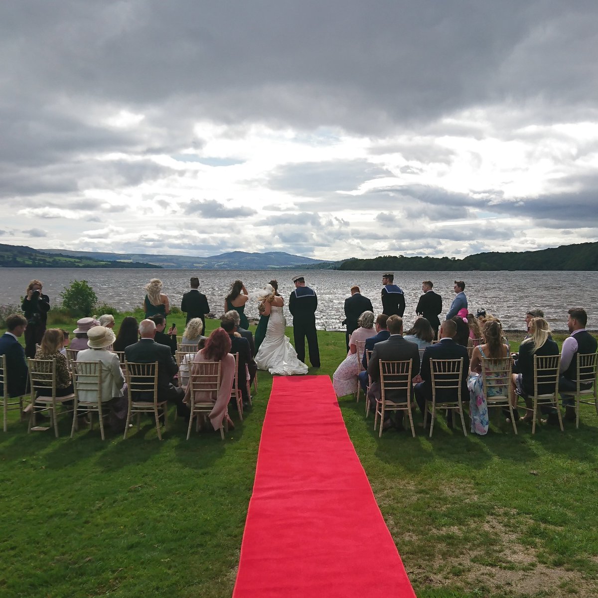 Loved your wedding day, celebrating an anniversary, why not do it all over again with a vow renewal over looking the bonny banks of Loch Lomond. #LochLomond #lochlomondweddings #youandyourwedding #scottishwedding #weddingsetup #summerwedding #wedding #ceremony