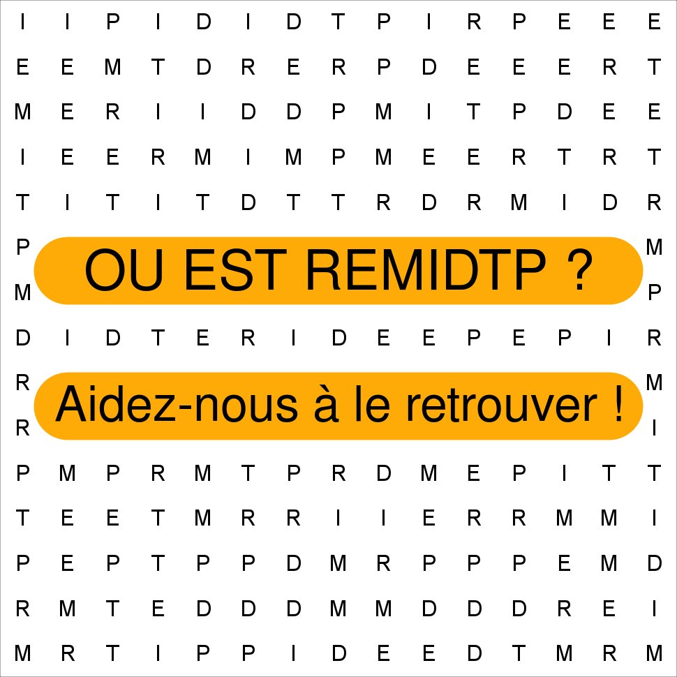 remidtp Bonjour ! Merci de me suivre, as-tu réussi à te retrouver ? motperdu.fr/remidtp #motperdu