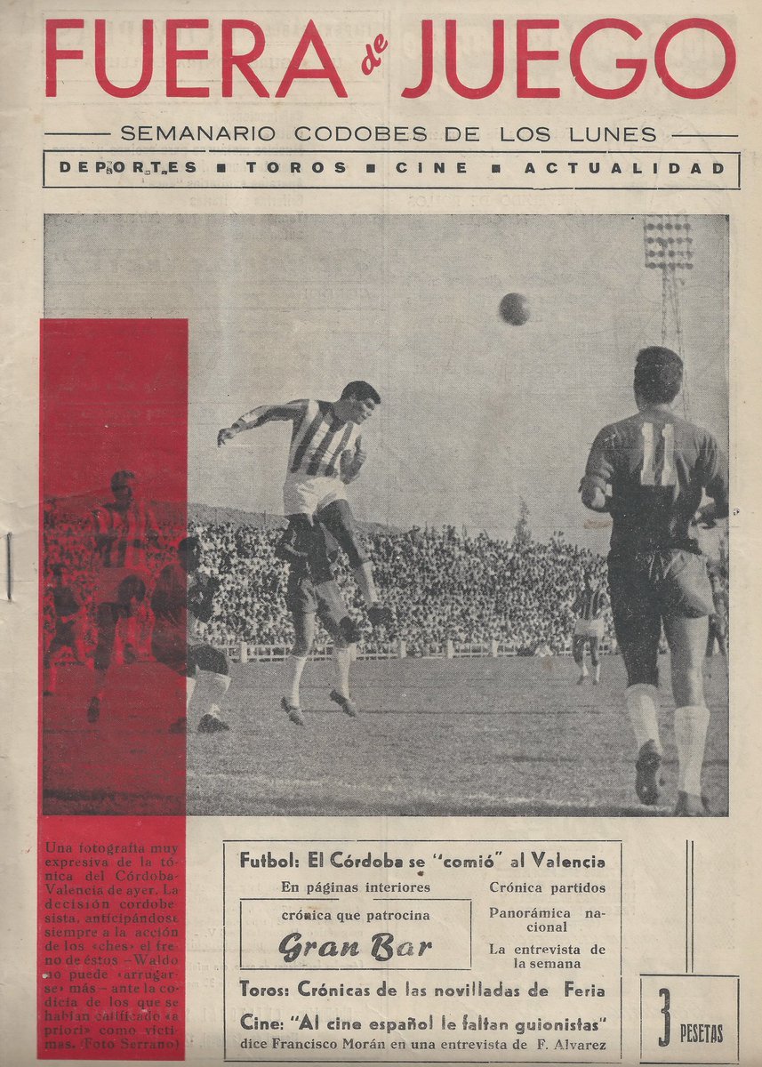 verdemanganeso's tweet photo. #Mingorance José Mingorance Chimeno #CórdobaCF 1 Valencia 0 30-9-1962 #CCF #ViejoArcángel #blanquiverde https://t.co/OtqVzzdMzw