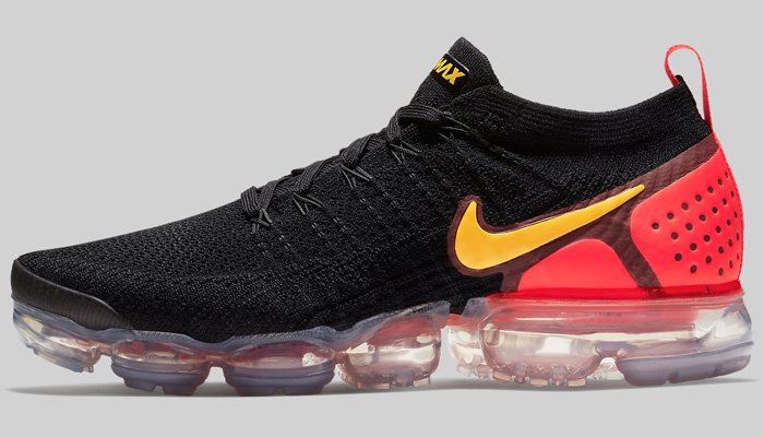 air vapormax 2 black laser orange total crimson