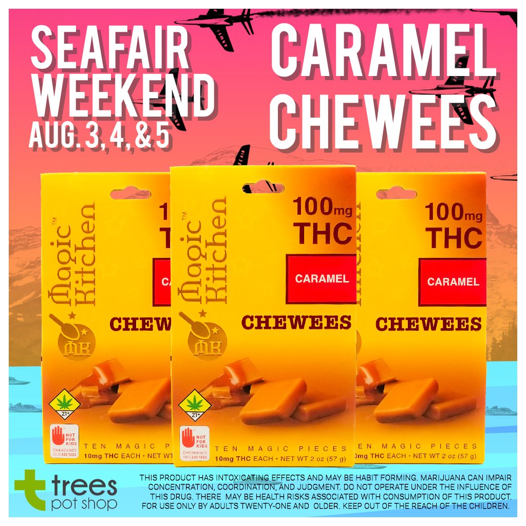 Celebrating Seafair with infused caramel Chewees! ALL FLAVORS! #TreesPotShop #BeenHereSinceMedical #MagicKitchen #NWCS #InfusedCaramel #Edibles #Seafair #Trees#TreesPotShop #BeenHereSinceMedical #i502#i502life #pnwsmokers #pnwdabbers#TopShelf #Seattle