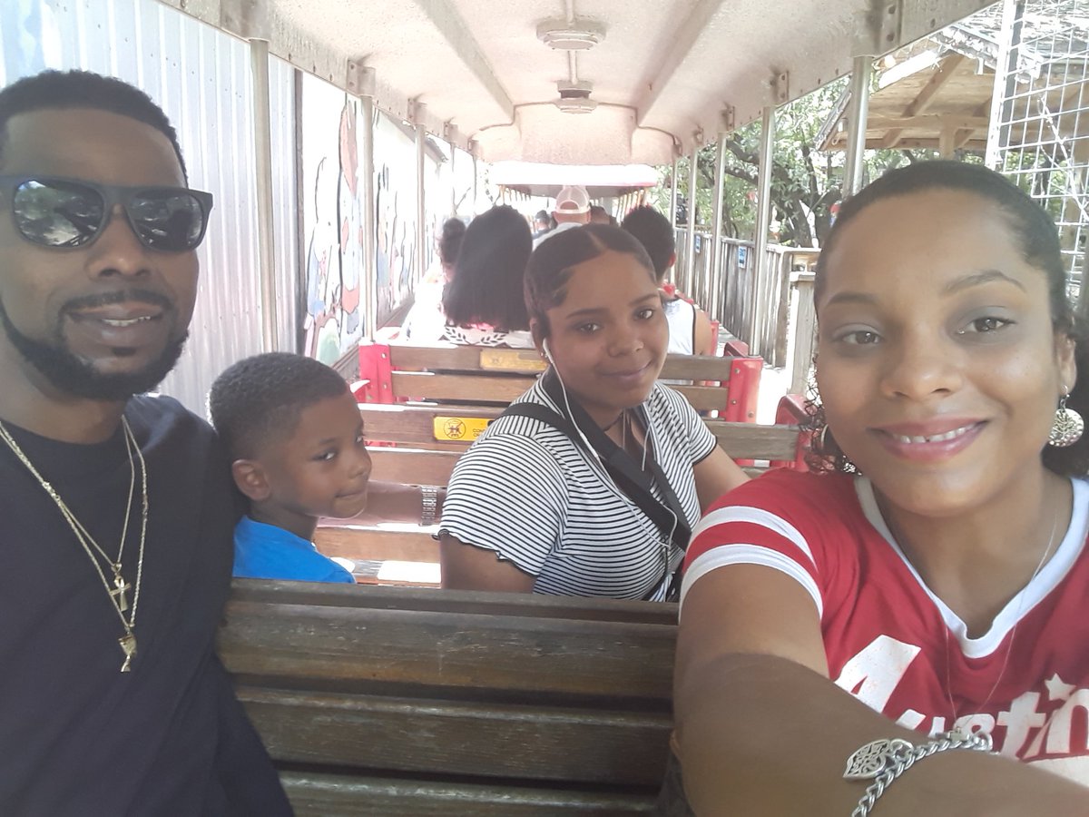 0412_smith's tweet photo. Family Selfie Austin Zoo train ride #DolphinSelfieBingo https://t.co/v6XdzlqSYR