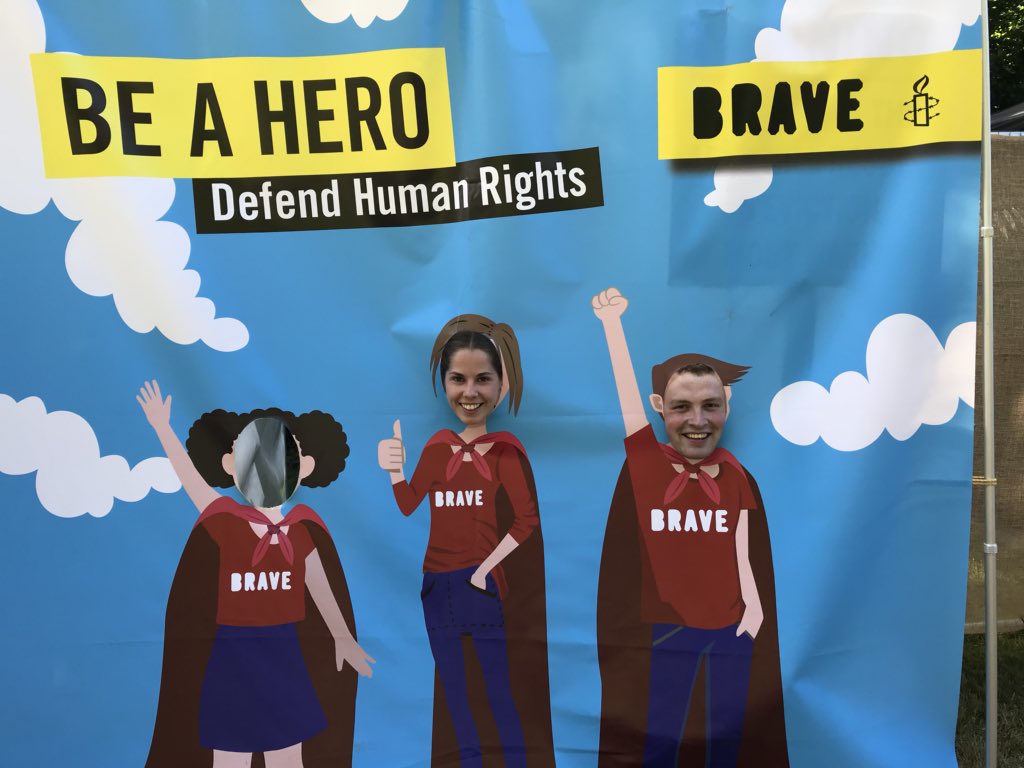 Jamie__Moore's tweet photo. We signed some @AmnestyIreland petitions at @ATNfestival #brave #Atn2018 https://t.co/HntjO3vX9T