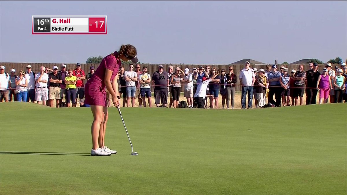 HUGE. One shot lead for @georgiahall96. Two holes to play.
#RWBO