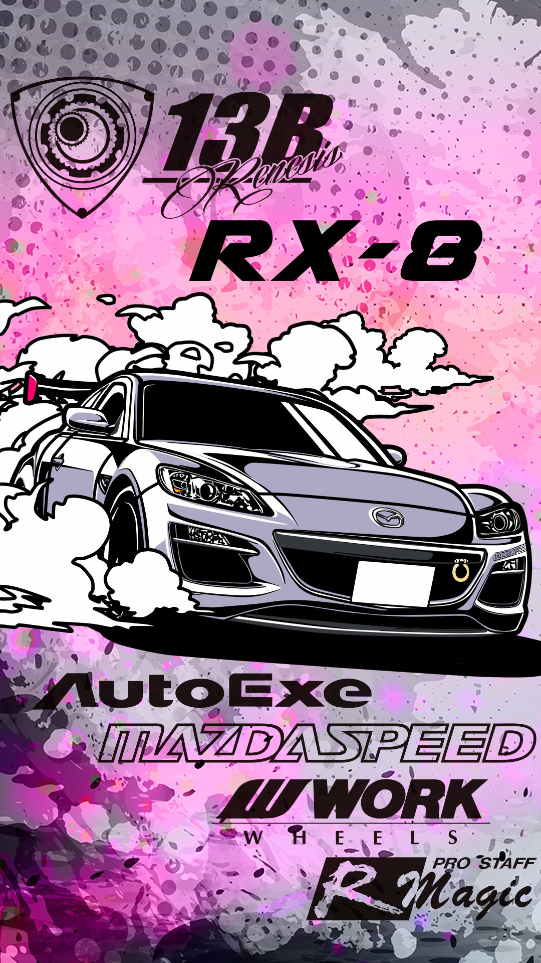 葉月ねこ 今回は壁紙サイズで てきとー仕上げ Rx8 Mazda T Co Uqx4qftht4 Twitter