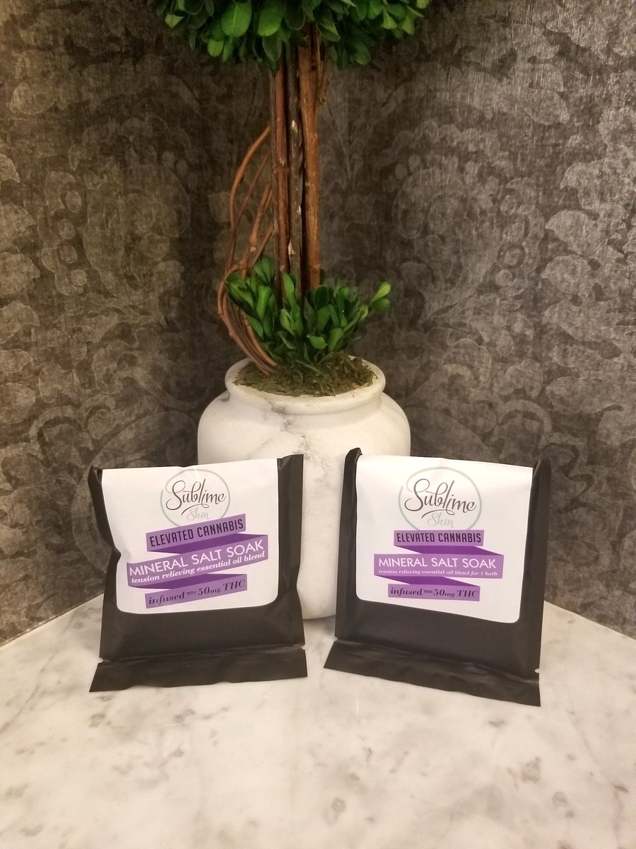 Take your #LazySunday a #levelup with this medicated bath soak by Sublime! 🛀😴
.
.
.
#azmmj #azmarijuana #prop203 #420az #getlifted #hightimes #medicalmarijuana  #cannabisculture #tempe #scottsdale #arizona #asu #weekendfun #weekend #Sunday