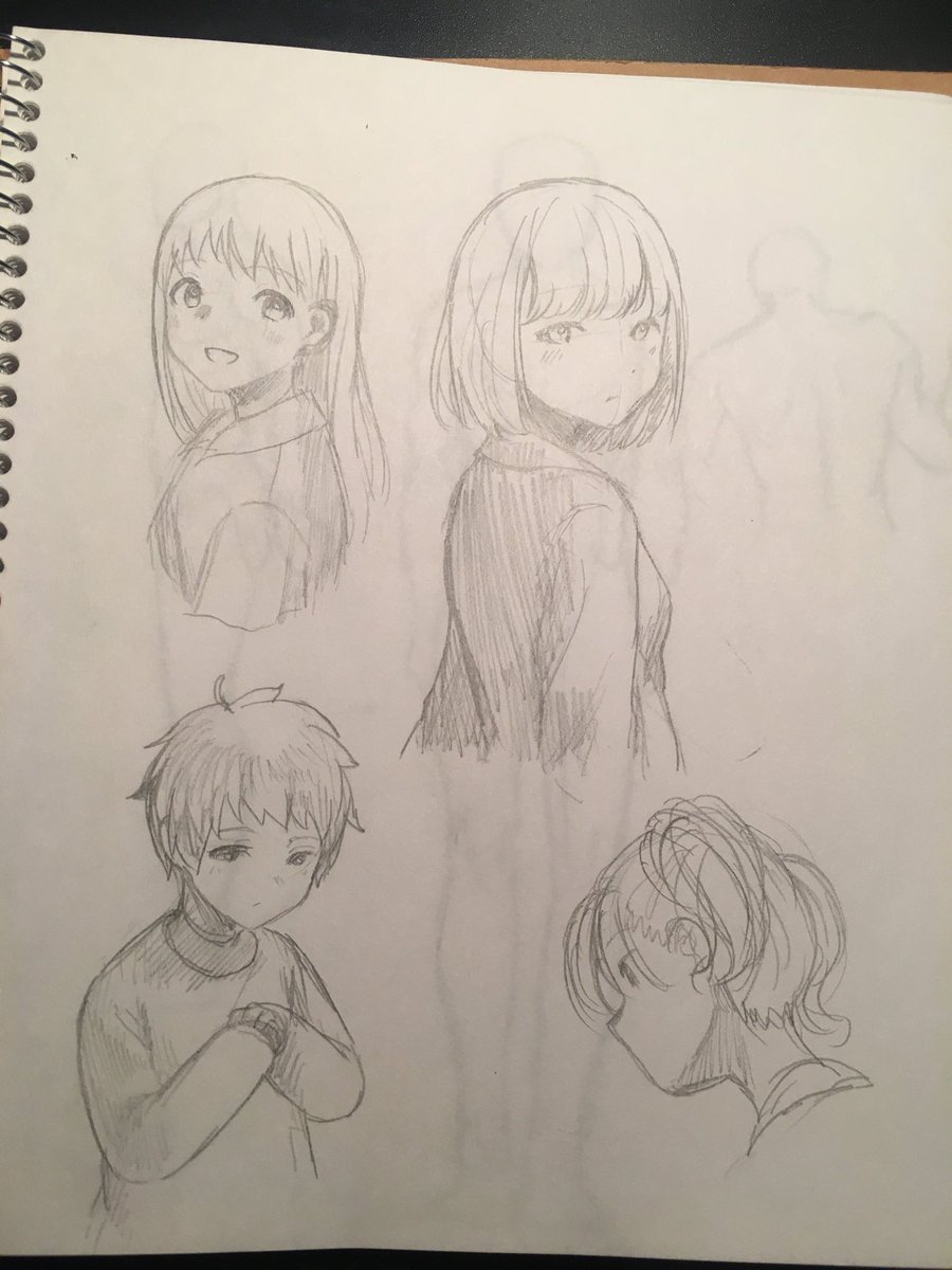 ちっちゃいスケブを使い切ったのでキャラ絵描いてるところあげ① 