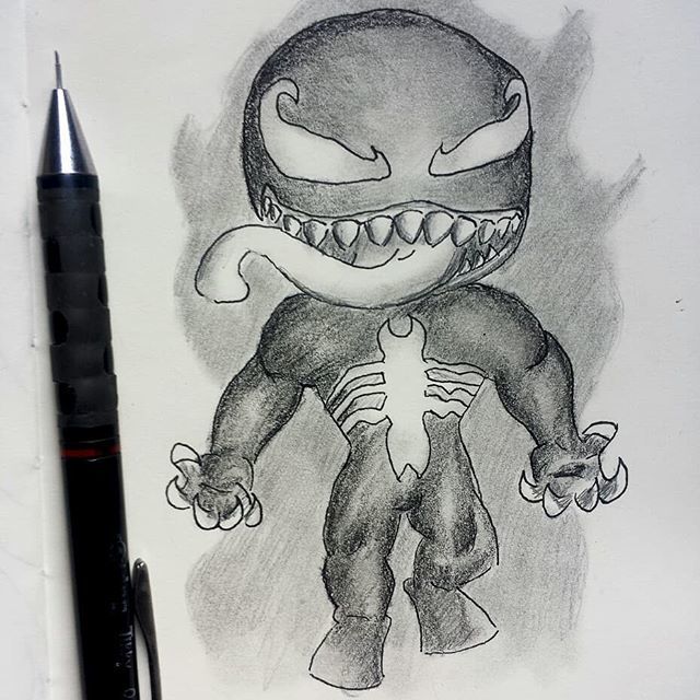 pics Venom Drawing Pencil sketch sketchbook art artwork draw