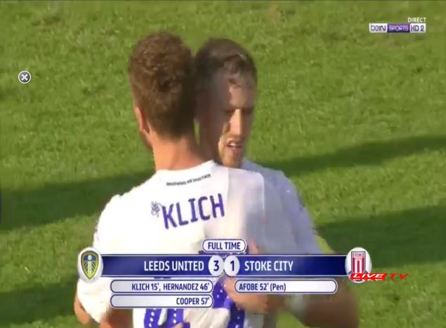 XaviMcBeal's tweet photo. Première réussie pour Marcelo Bielsa à la tête de Leeds : victoire 3-1 à domicile contre Stoke City.
#LUFCSCFC #LEESTO https://t.co/PTUYDXym0C