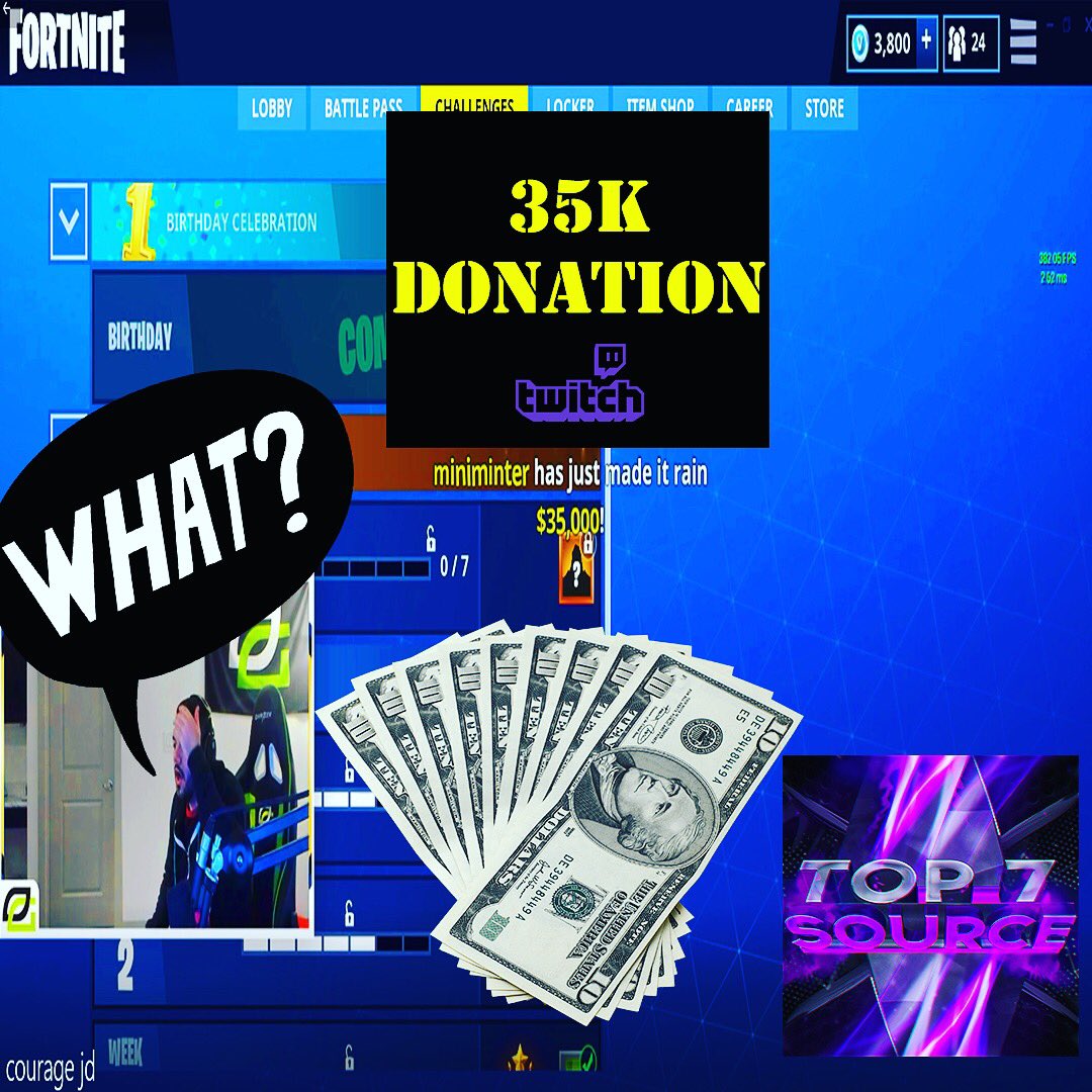 Top7Source's tweet image. INSANE 35k Donation to @CouRageJD ! LINK IN BIO 💫