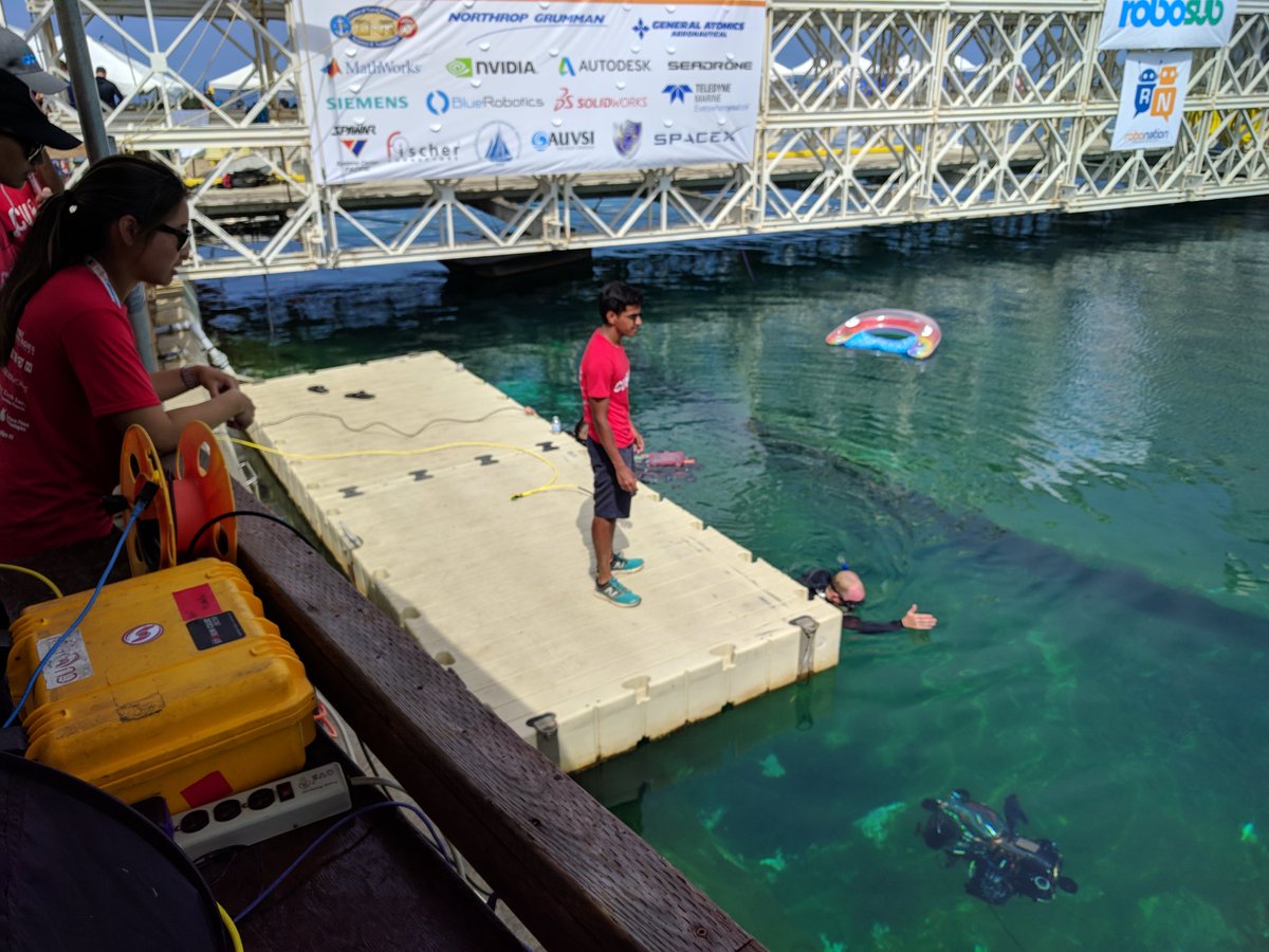 The last practice run before finals! #RoboSub