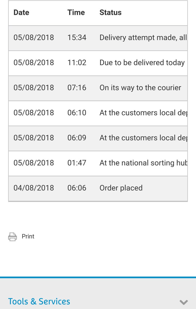 FashionHighSt's tweet photo. @OfficialPLT VERY DISSATISFIED! Received txt saying delivery 3-5pm today. Been home since 2.30pm - no1 came! I've tracked delivery - says u tried to deliver. Total lie! I'm sitting next to front door!! You've wasted my Sunday! Also your Hermes courier phone/email don't work! https://t.co/MK0qGb8OBX