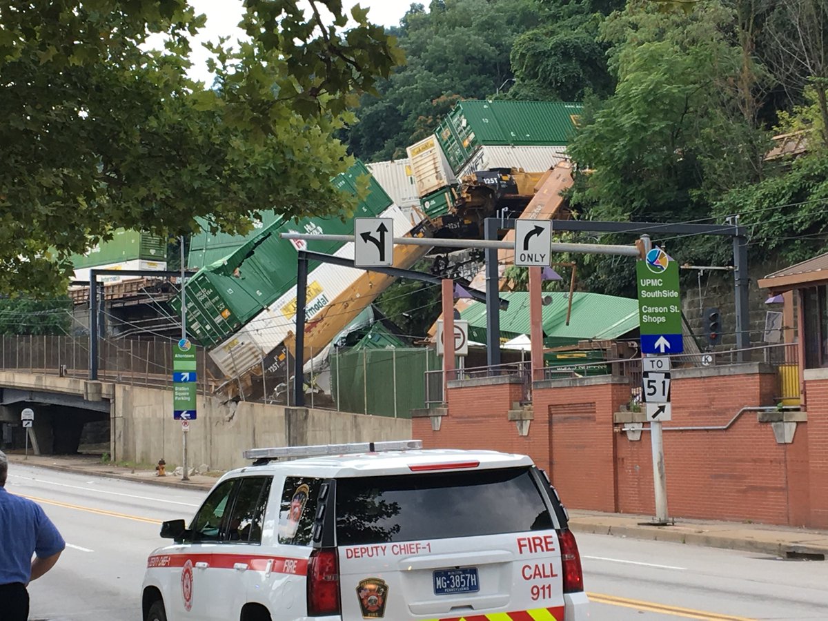 WTAETV Pittsburgh on Twitter "PHOTOS A freight train derailed near