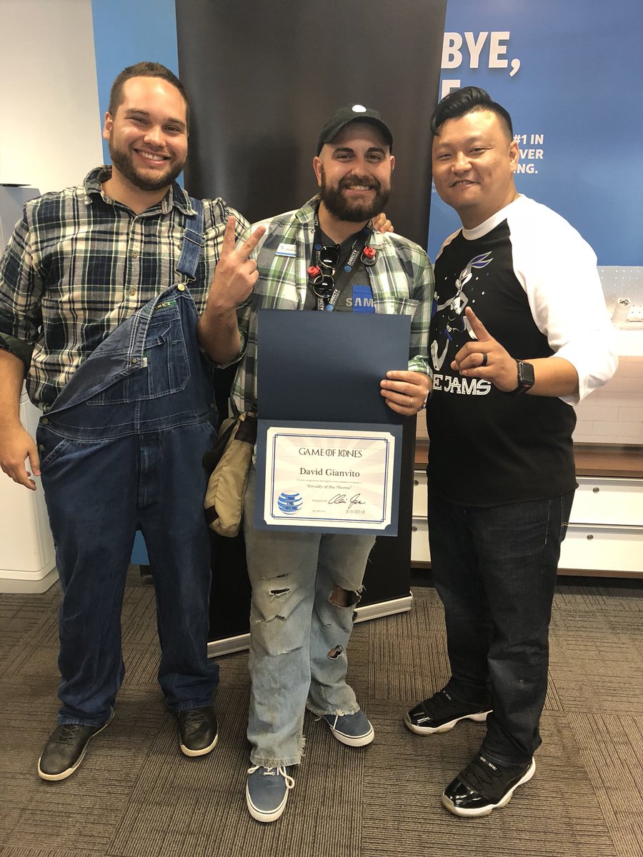 katieyurcoATT's tweet photo. @gianvito_david claimed two awards at the #GOJExpo today: New Hire Fireborn, and an award for being one of the top 5 RSCs in #GameOfJones! We’re so proud of your efforts David, keep up the good work! @therealgem3 @CorkinsCaleb https://t.co/5RZDruCBHW