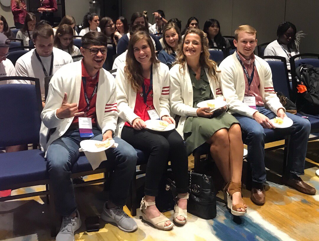 tusambassadors's tweet photo. We were sad to have to head home today, but loved getting a chance to present while at the National CASE ASAP Conference! Special thanks to our friends with Benedictine College and McMurry University for coming out and supporting us. #CASEASAP #CSA2018 https://t.co/YTJjdqJ26n