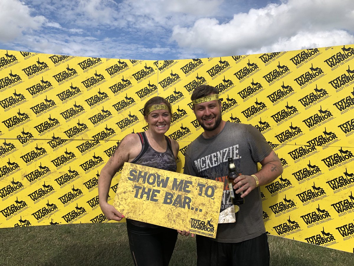 Joanne_Sharples's tweet photo. Great day completing the Total Warrior with @mansi101010. We think the 15th obstacle was YouTube?? 

@TotalWarriorUK https://t.co/KdbzwPU3o3