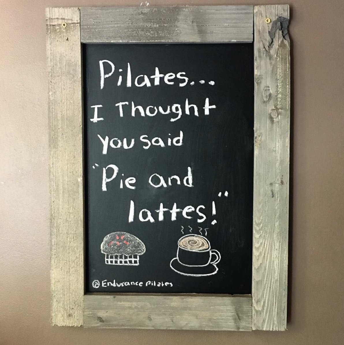 EndurPilates's tweet photo. Some Pilates humor go start off your workout week! 🥧☕️😊 #sundayfunday #pilates https://t.co/WH7gzH7I5v