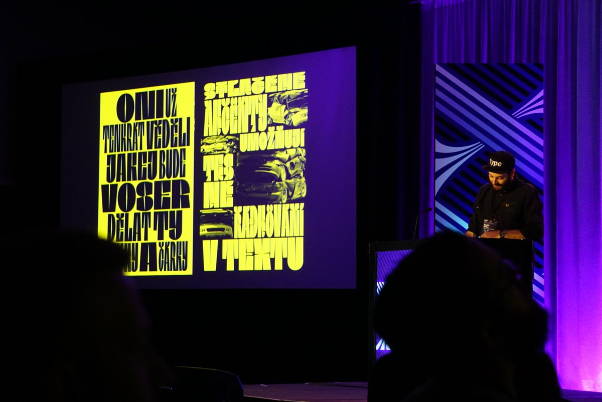 TYPE Magazine (@typemag_org) on Twitter photo The next big thing in fonts, <a href="/RadekSidun/">Radek Sidun</a>, is variable type. <a href="/SCTF/">SuitcaseTypeFoundry</a> is leading the charge with variation axes of "corner roundness, randomness, stencil width, and more." #TypeCon2018 The next big thing in fonts, <a href="/RadekSidun/">Radek Sidun</a>, is variable type. <a href="/SCTF/">SuitcaseTypeFoundry</a> is leading the charge with variation axes of "corner roundness, randomness, stencil width, and more." #TypeCon2018