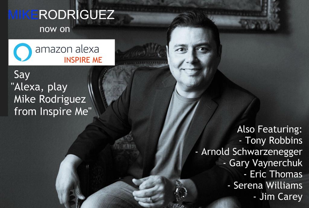 We are excited to announce that you can now you hear Mike on Amazon Alexa "Inspire Me!" along with other wonderful encouragers. Try it now. #inspiration #alexa