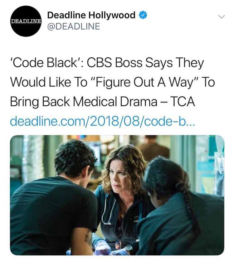 ohricciardo's tweet image. OHMYGOD YES PLEASE!!!! #SaveCodeBlack #CodeBlack