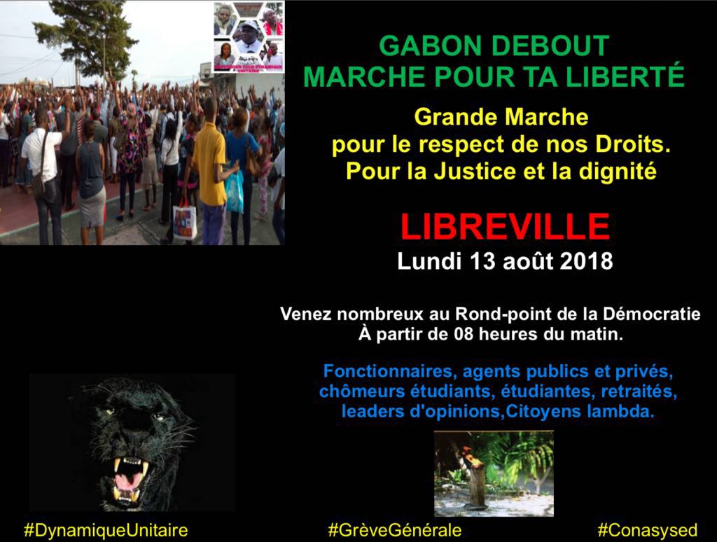 🗣 🇬🇦#GabonDebout 🇬🇦 #13Aout2018 #RondPointDeLaDemocratie #DynamiqueUnitaire  #LiberonsLaLiberté #GrêveGenerale
#PourNosMartyrs
@RequinPatate <a href="/gabon_marcella/">Laura MarceauFree</a> <a href="/la_stephio/">Stephane Zeng</a>
<a href="/MagEgoMaigue/">Mag Egomaïgué</a>
<a href="/GabonResiste33/">RG33</a>
<a href="/CharlesBaudry/">Charles Baudry</a>
<a href="/Officiel_anotho/">Roland Anotho</a>
<a href="/Eseringuila/">Arousha</a> <a href="/Mediapart/">Mediapart</a> <a href="/LC/">Lens</a> <a href="/FranceInsoumise/">La France insoumise</a>