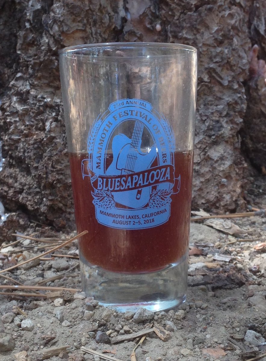 Corkscrewerbeer's tweet photo. Day two of Mammoth Beer Festival and #bluesapalooza! Might as well start at @brbcbrew with This Little Figgie...a caramel butterscotch oaky brandy barrel aged stock ale that's figtastic! Bearalicious! Great with brunch in Sam's Woods! https://t.co/SWfScQe4yn