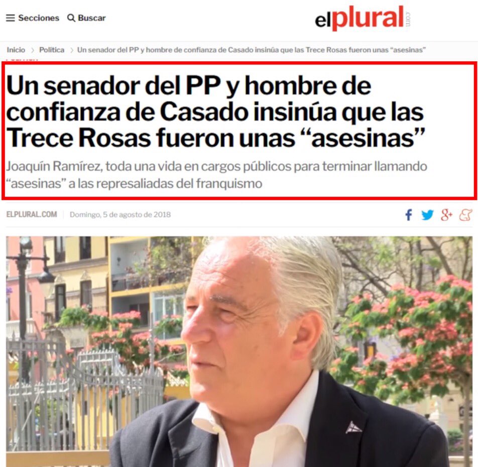grancocolio's tweet photo. El Senador de C’s. es un ser vengativo Franquista al insinuar que las 13 Rosas fueron unas asesinas. Luchaban x la libertad de un pueblo que estaba sometido a una grán dictadura por Franco. Era tal el odio q les tenía q mandó que las fusilaran. https://t.co/ZZeARyycG8