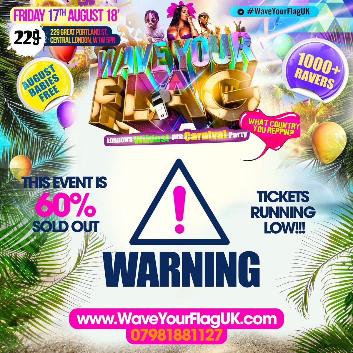 PartyHardUK_'s tweet photo. #WaveYourFlagUK 🎉🎉
60% Sold Out 😱😱
Standard Tickets Selling Quickkkkk ✅✅
https://t.co/ubyWv4a1n4 https://t.co/aNDRx6Cyuu